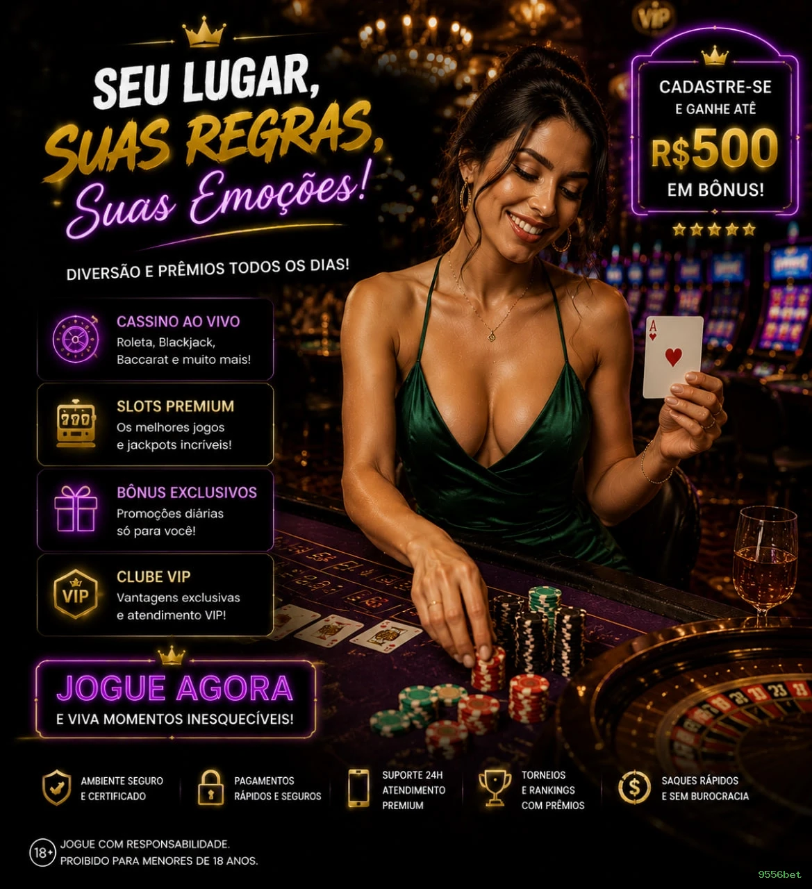 Certificações de segurança e licenças da 9556bet